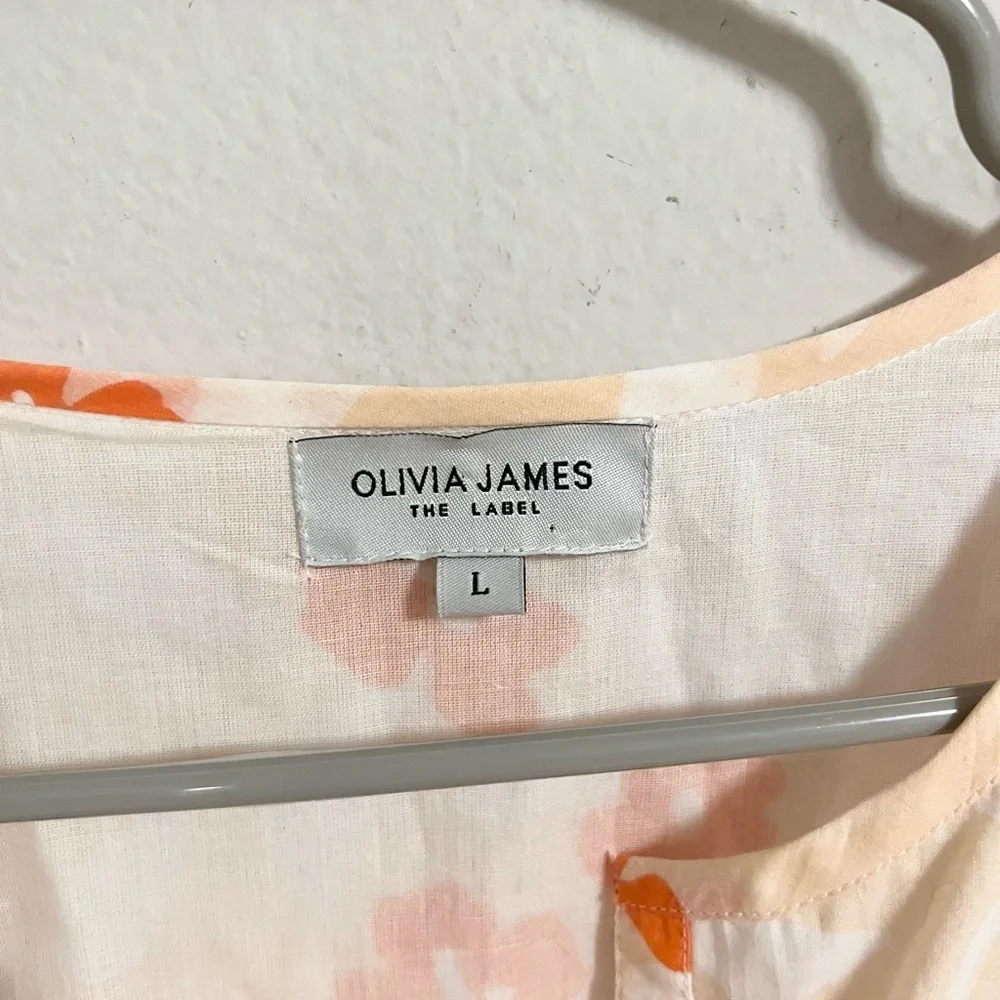 Olivia James The Label Cotton Floral Midi dress size L